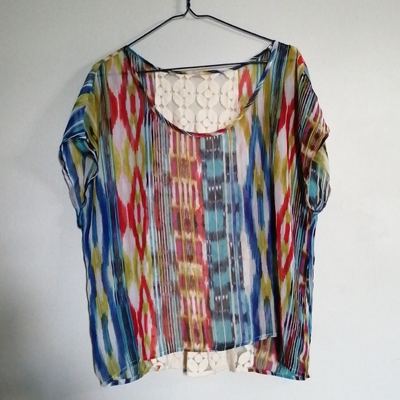 Tops - 2/$20 Sheer tshirt blouse